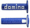 Domino COPPIA MANOPOLE IN GOMMA SCRITTA DOMINO GRANDE MODELLO A360 IN GOMMA BICOLORE BLU/BIANCO PER MOTO OFF ROAD CROSS/ENDURO Lunghezza: 120 mm