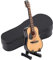 Hztyyier Miniatur Gitarre Modell mit Ständer, Musikinstrument Miniatur Puppenhaus Modell Hauptdekoration für Weihnachten Geburtstagsgeschenke(#01)
