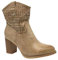 Fashion Moda Stivali Stivaletti Donna Caviglia Anfibi Primaverili Estivi Traforato Biker New Tronchetto Nero Beige Nuovi Estate Tacco Comodi G633 (Beige, Numeric_37)