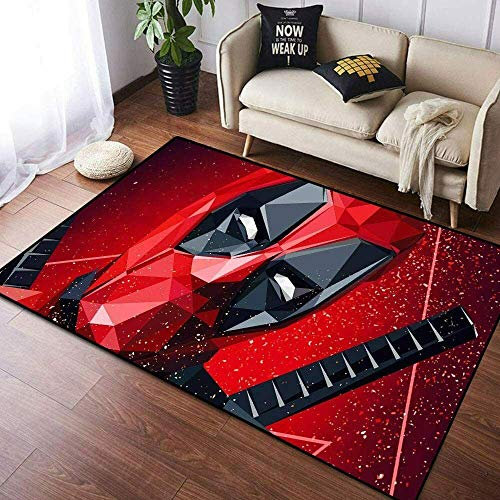 BILIVAN The Avengers Deadpool Teppich für Kinderzimmer, Spielzimmer, Schlafzimmer (150 x 200 cm)