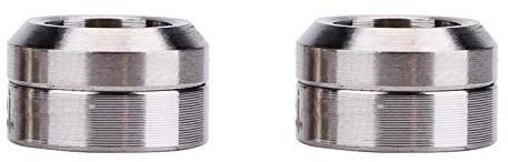 Kuuleyn Titanium Spacer, Brake Caliper Gasket, Caliper Fixed Bolts Spacer, 4Pcs/Lot TC4 Titanium Brake Caliper Fixed Bolts Gasket Spacer For Mountain Bicycle(Titanium)