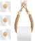 Anruyi Toilettenpapierhalter ohne Bohren, Vintage Industrie Seil Handtuchhalter WC Papier Halterung Vintage Jute Seil Klopapierhalter mit 3 Kleben Häkchen für Badezimmer Bad Dekoration Industrie Seil