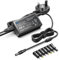 KFD 18V Power Supply Charger AC Adapter 5.5 * 5.5mm 7 Connectors for Label Printer Soundbar Speaker Floor Lamp Cricut Explore 2 Air 2 Cutting Machine XGIMI Projector Saiyin TV Sound Bar 18 Volts PSU