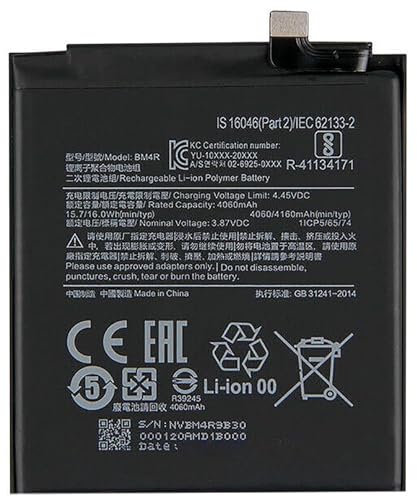 Audiosystem BATTERIA per XIAOMI MI 10 LITE 5G M2002J9G Con Capacita' Originale 4160MaH BM4R Pila Ricambio Sostituzione