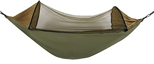 Hamac,Parachute avec moustiquaire pour 2 Personnes, capacité de Charge de 300 kg, hamac Double avec kit de Fixation pour Camping en Plein air, Jardin