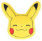 SAHINLER - Cojín 3D Pikachu 35 x 35 cm, 100% poliéster, color amarillo