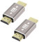QIANRENON Adaptador de extensión HDMI macho a macho de 8 K, conector HDMI 2.1 macho-A HD, compatible con HDR de 8 K a 60 Hz/4 K a 120 Hz, para proyector HDTV, portátil, PC, 2 unidades