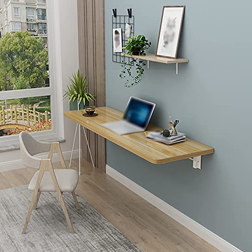 TAOZUYING Moderner und minimalistischer klappbarer Wand-Klapptisch, wandmontierter Bartisch, wandmontierter Klapptisch, für Heimbüro/Waschküche/Hausbar/Küche und Esszimmer (90x30cm/ (80x50cm Marriage