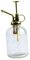 JISADER Transparente Glas-Bewässerungssprühflasche, Pflanzensprüher mit Pumpe, kleine Glas-Gießkanne für Topfpflanzen im Innenbereich, Gartenpflanzen im, Gold
