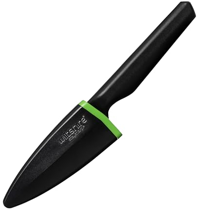 Wiltshire Staysharp PP Plastic Handle Paring Knife 9cm, 4, Kitchen Knife with Built-in Sharpener, Keep Your Knife Sharp at All Times, Slim Design Scabbard, Ergonomic Triple Rivet Handle, 10 Year