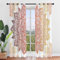 Hiseng Mandala Voile Vorhänge mit Ösen Durchsichtig Halbtransparent Ösenvorhang für Fenster Wohnzimmer Schlafzimmer Moderne Böhmen Elegante Transparent Gardine 2er Set (80x115cm,Braun-Orange)