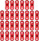 Jubaopen 30PCS Tendeur de Corde Camping en Alliage d'Aluminium Ajusteur de Corde pour Tente Durable Antidérapant pour Tente Bâche Randonnée, Rouge