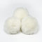 SYSUII 10 Stück Kunstfell Bommel 6cm Kunstfell Fellbommel Pompon Pom Ball DIY Fell Pom Poms für Damen Tasche Mützen Anhängern Dekoration Schlüsselanhänger Charms Strickmütze Zubehör -Weiße #2