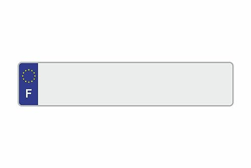 Generisch Kfz-Kennzeichen INTERNATIONAL Fun Schilder Kennzeichen Wunschkennzeichen NEU (1 Stück) (Frankreich)