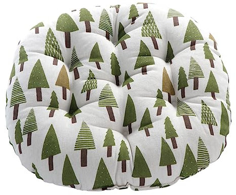 WHAMVOX Rundes Bodenkissen Aus Baumwolle Leinen Atmungsaktives Sitzkissen Polster Multifunktionales Bodenkissen Für Yoga Meditation Fensterbank Bürostuhl Gepolstertes Pouf-sitzkissen