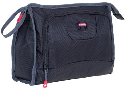 Kulturtasche Washbag groß Damen Herren Elephant Trainer Large Kosmetiktasche Travel Reise Tasche Beautycase Kulturbeutel 4 L 1240 Auswahl + Beutel (Black (schwarz))