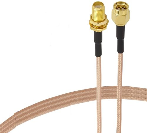 ACONRFTOL Cavo SMA 50CM RG316 Maschio a Femmina 50ohms - Antenna WIFI Bassa Perdita per 3G 4G Wireless Router - Coassiale