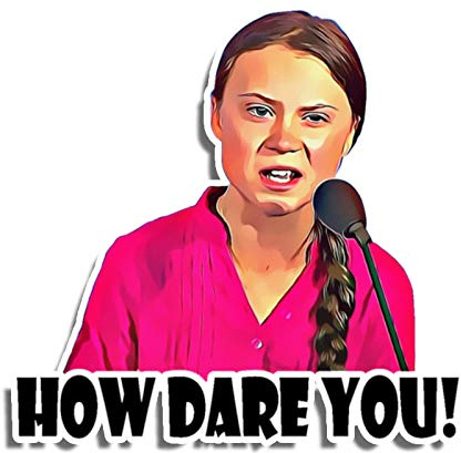 Auto-Aufkleber, Lustig, „How Dare You“, Laptop, Wasserdicht, Außenzubehör, Grafik-Vinyl-Aufkleber(2 Stück)