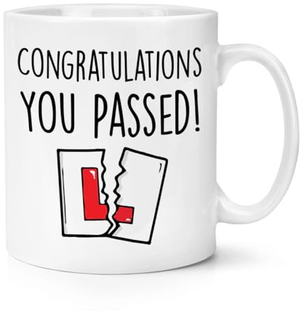 Congratulations You Passed L Plate 10oz Mug Cup Number Plate Car Learner New Driver