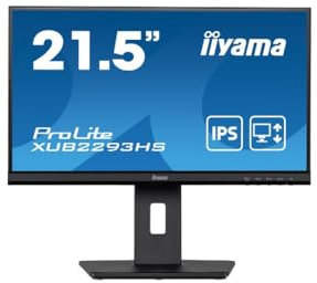 iiyama XUB2293HS-B3, 21.5, IPS, 1920x1080, 75Hz, 1A1H1DP, HAS