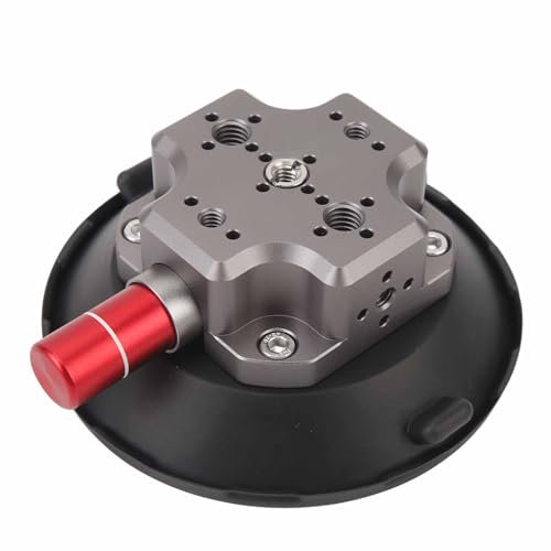 Camera Suction Cup Mount with Ball Head,1/4 3/8 Inch Screw Hole Suction Magic Arm Car Boat Windshield Window Mount,Metal Suction Cup Mount on Car Windshield Dash for Camera/Action Camera/Phone Holder