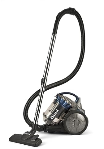 Girmi AP23 Aspirapolvere Superpotente con Sistema Multi- Ciclonico e Doppio Filtro Hepa, 700W, Grigio-Blu