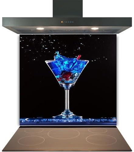 Printed Toughened Glass Splashback for Kitchen, Tempered Heat Resistant Glass Splashbacks for Cookers (Design 2026, 60 x 70cm)