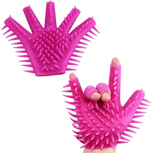 Silikon Massage Handschuh mit Noppen für G-Punkt Stimulation Paare