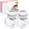 Jheppbay Double Electric Breast Pump Hands Free, Wearable Breast Pump Electrical, 12 Levels 3 Modes, Painless Low Noise, 5s Quick Installation, BPA Free