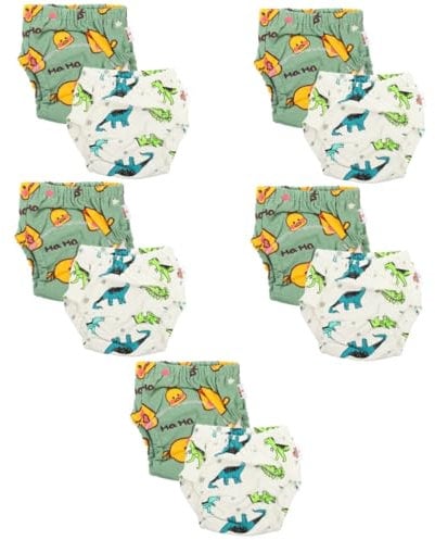 Abaodam 10 Stk Windelüberzug aus Stoff Trainingswindeln wiederverwendbare Babywindel stoffwindeln Wiederverwendbare Windel Praktische Babywindel Säuglingshose für Säuglinge Polyester