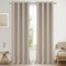 MRTREES 100% Blackout Curtains Blickdichte Gardinen Leinen mit Ösen Schlafzimmer 2er Set, Vorhänge Lichtundurchlässig Wohnzimmer 245 cm Lang, Thermovorhang Kinderzimmer 140 cm Breit