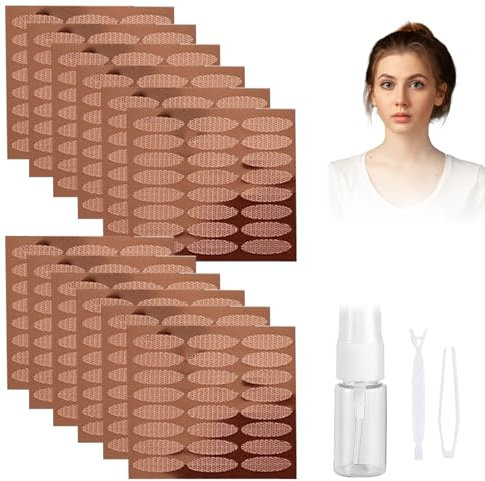 576 Stück Schlupflider Stripes, Schlupflider Tapes, Augenlid Stripes, Double Sided Eyelid Tapes, mit Pinzette Gabelstange Flaschen, Lifting Ohne OP, Hautfreundlich, Lidstraffung Augenpads (L)