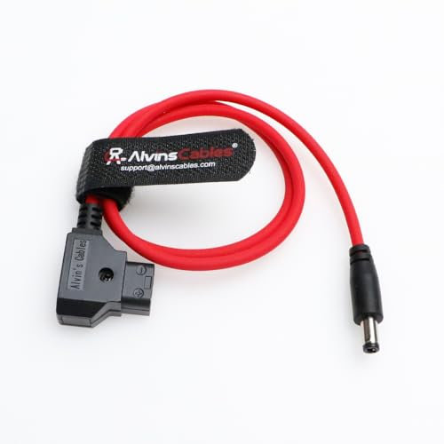 Alvin's Cables Cavo ultra morbido da Dtap a CC per Atomos Ninja V, cavo di alimentazione CC da D-tap a 2.1 per Blackmagic Design Video Assist, SmallHD 702, per monitor Feelworld FW568 da 60 cm