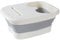 Foot Spa Bath with Massager Pedicure Bowl Soaking Basin Foldable Bucket Tub for Home Spa Outdoor Travel