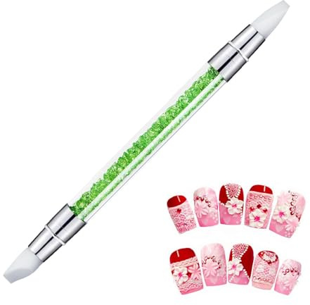 Pennelli In Silicone Per Unghie, Silicone nail arts Sculpture Pen, Pennelli In nail arts Con Due Punte Pennello, Pennelli In nail arts Gel Scultura Penna Per Unghie In Gel Strumenti Per nail arts