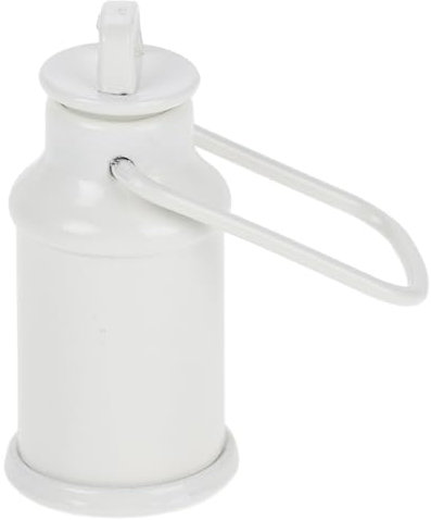 TOYANDONA Miniature Laitière Métallique pour Accessoire de Cuisine Réaliste pour Décor de Scène Miniature de Seau à Lait pour Mobilier
