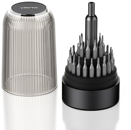 VMYTH iDriver MS2 31 in 1 Mini Precision Screwdriver Set Magnetic, Small Compact Repair Tool Kit for Glasses, Electronics, Watches, iPhone, Computer, MacBook, Switch, Xbox, Black