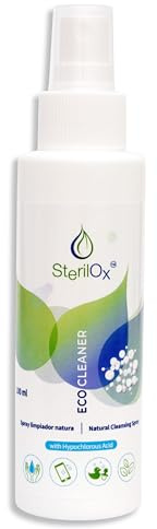 SterilOx Spray HOCl para Piel, Manos y Accesorios 100 ml | Limpieza suave para manos, piel y accesorios. Sin alcohol ni perfume.