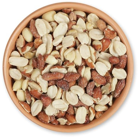 Gifts4Nature Erdnüsse Vogelfutter 5kg – Ganzjährig für Wildvögel – Mischung aus ganzen und gehackten Erdnussbruch – Eiweißreich, geprüft auf Aflatoxine