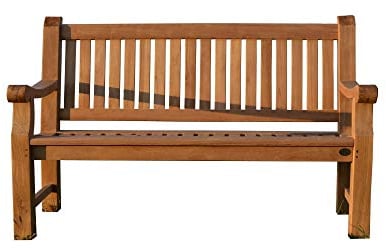 MALO Garden Hochwertige Teak DREISITZER Parkbank Elefantenbank Gartenbank Sitzbank Garten Bank