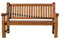 MALO Garden Hochwertige Teak DREISITZER Parkbank Elefantenbank Gartenbank Sitzbank Garten Bank