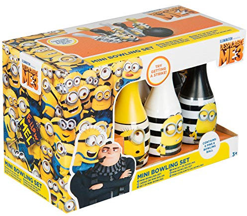 MINIONS B0711JCXL1 2 Despicable ME 3 Bowling Kegel UND Ball Set Kinder OFFIZIELL