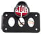 Qiilu Universal Motorcycle Rear Side Mount License Plate Holder