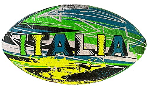 Mikado Nouveauté Ballon Mini Rugby Série Street Italie Multicolore Taille 2 Adultes