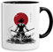 Red Sun Goku -Back tazza tazze da caffè Mug regalo Son Ruffy Luffy Zoro Saitama One Dragon Master Goku Ball Vegeta Roshi Piece Db, Farbe2:Bianco