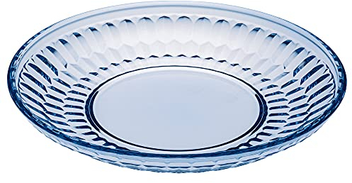 Villeroy & Boch Boston Plato Decorativo para ensaladas y postres, Cristal, Azul