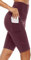 Anwell Radlerhose Damen Kurze Sporthose Handytasche Sport Kurz Leggings Rot L