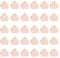 GOIYZTTR 20pcs Heart Beads Metal Heart Shaped Beads Gold Plated Beads Metal Beads for DIY Jewelry Making and Other Craft Work 4.5x5x2.5mm/Rose Gold