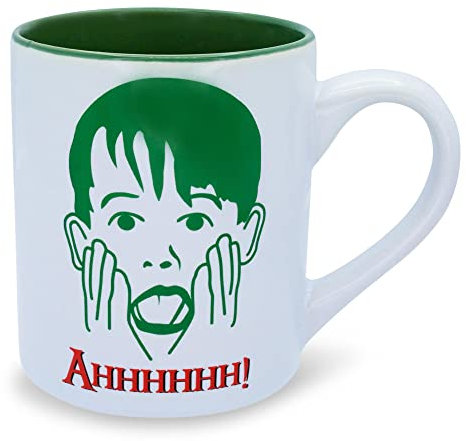 Silver Buffalo Home Alone Kevin Face Merry Christmas 14 Ounce Ceramic Mug