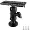 Fish Finder Bracket, 360 Degree Fish Finder Mount Base, Universal Swivel Fish Finder Mounting Plate Boat Fish Finder Support for Boat Marine Kayak Accessories(Black)